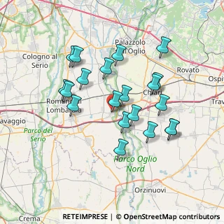 Mappa Via Schieppati Franco, 24054 Calcio BG, Italia (6.6)