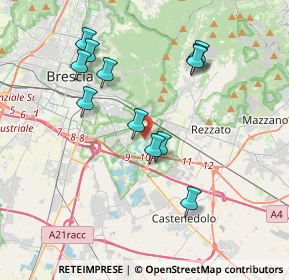 Mappa Via Cerca, 25129 Brescia BS, Italia (3.62583)