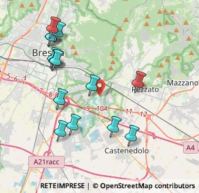 Mappa Via Cerca, 25129 Brescia BS, Italia (4.18286)