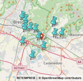 Mappa Via Cerca, 25129 Brescia BS, Italia (3.25357)