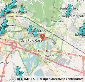 Mappa Via Cerca, 25129 Brescia BS, Italia (3.527)