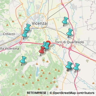 Mappa Via Fratelli Rosselli, 36100 Vicenza VI, Italia (4.09545)