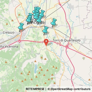 Mappa Via Fratelli Rosselli, 36100 Vicenza VI, Italia (4.90583)