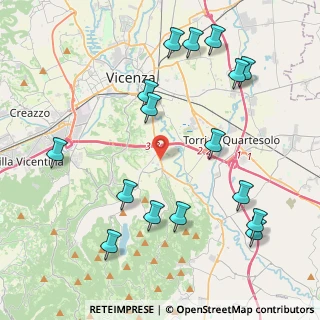 Mappa Via Fratelli Rosselli, 36100 Vicenza VI, Italia (4.83688)