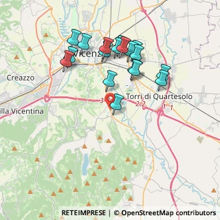 Mappa Via Fratelli Rosselli, 36100 Vicenza VI, Italia (3.72667)
