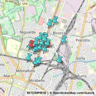 Mappa Via Valbrona, 20125 Milano MI, Italia (0.6765)
