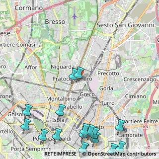 Mappa Via Valbrona, 20125 Milano MI, Italia (3.43944)