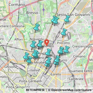 Mappa Via Valbrona, 20125 Milano MI, Italia (1.757)