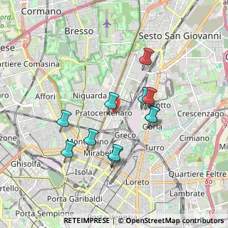Mappa Via Valbrona, 20125 Milano MI, Italia (1.61636)