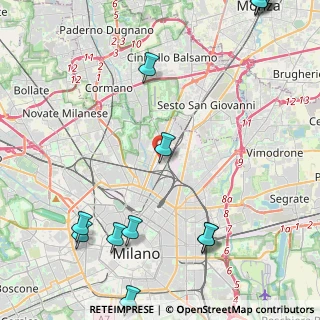 Mappa Via Valbrona, 20125 Milano MI, Italia (6.53615)