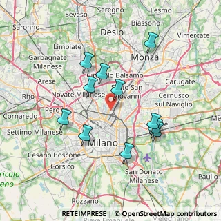 Mappa Via Valbrona, 20125 Milano MI, Italia (6.81818)