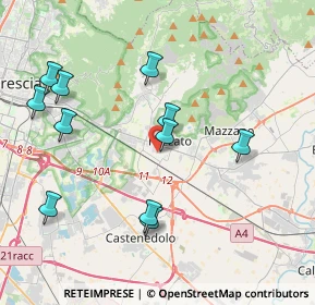 Mappa Via I Maggio, 25086 Rezzato BS, Italia (4.17545)