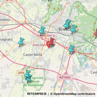 Mappa Traversa Ventesima Villaggio Sereno, 25125 Brescia BS, Italia (5.46167)