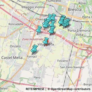 Mappa Via Tredicesima Villaggio Sereno, 25125 Brescia BS, Italia (1.8115)