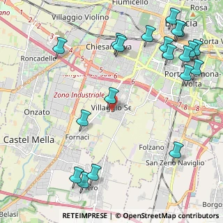 Mappa Via Tredicesima Villaggio Sereno, 25125 Brescia BS, Italia (2.8715)