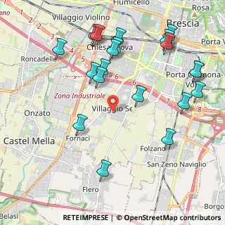Mappa Via Tredicesima Villaggio Sereno, 25125 Brescia BS, Italia (2.37)