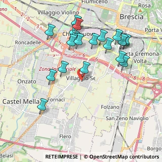 Mappa Via Tredicesima Villaggio Sereno, 25125 Brescia BS, Italia (2.106)