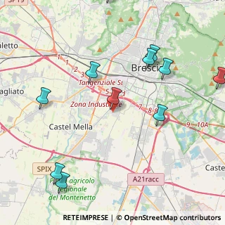 Mappa Via Tredicesima Villaggio Sereno, 25125 Brescia BS, Italia (5.4225)