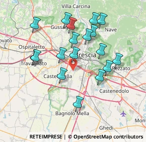 Mappa Via Tredicesima Villaggio Sereno, 25125 Brescia BS, Italia (7.22222)