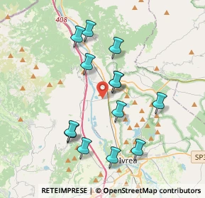 Mappa Via Dora, 10013 Borgofranco d'Ivrea TO, Italia (3.55846)