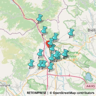 Mappa Via Dora, 10013 Borgofranco d'Ivrea TO, Italia (6.12813)