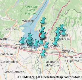 Mappa Via Giuseppe Verdi, 37017 Lazise VR, Italia (9.3245)