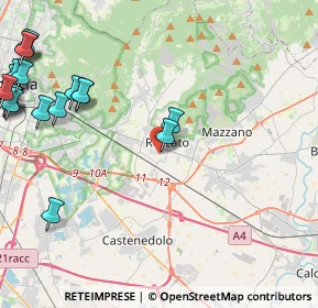 Mappa Via Giacomo Matteotti, 25086 Rezzato BS, Italia (6.315)