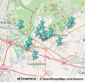 Mappa Via Giacomo Matteotti, 25086 Rezzato BS, Italia (2.84833)