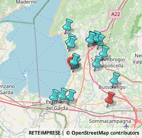 Mappa Via Dante, 37017 Lazise VR, Italia (5.96471)
