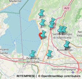 Mappa Via Dante, 37017 Lazise VR, Italia (6.82727)