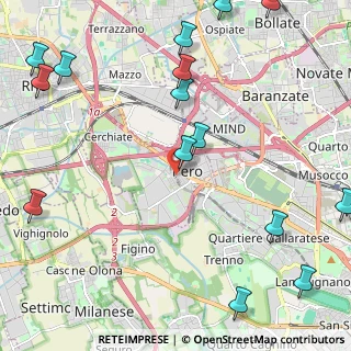 Mappa Via Olona, 20016 Pero MI, Italia (3.18438)