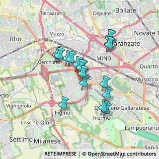 Mappa Via Olona, 20016 Pero MI, Italia (1.42167)
