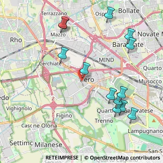 Mappa Via Olona, 20016 Pero MI, Italia (2.42538)