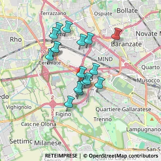Mappa Via Olona, 20016 Pero MI, Italia (1.52412)