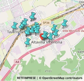 Mappa Via Guglielmo Marconi, 36077 Altavilla Vicentina VI, Italia (0.716)