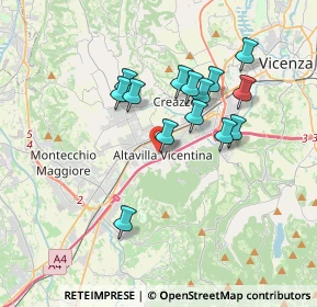 Mappa Via Guglielmo Marconi, 36077 Altavilla Vicentina VI, Italia (3.08)