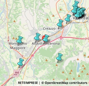 Mappa Via Guglielmo Marconi, 36077 Altavilla Vicentina VI, Italia (5.90737)