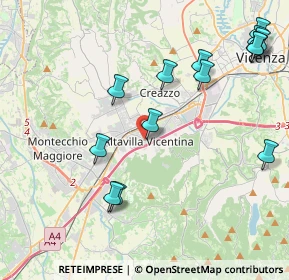 Mappa Via Guglielmo Marconi, 36077 Altavilla Vicentina VI, Italia (4.85357)