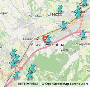 Mappa Via Guglielmo Marconi, 36077 Altavilla Vicentina VI, Italia (3.06)