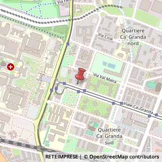 Mappa Viale Ca' Granda, 44, 20162 Milano, Milano (Lombardia)