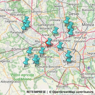 Mappa Via Dante Alighieri, 20016 Pero MI, Italia (7.93412)