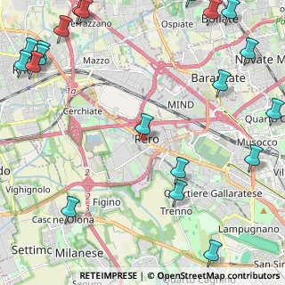 Mappa Via Dante Alighieri, 20016 Pero MI, Italia (3.48)