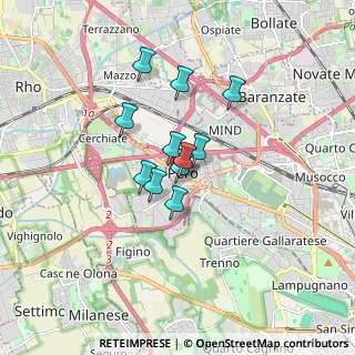 Mappa Via Dante Alighieri, 20016 Pero MI, Italia (1.08545)