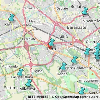 Mappa Via Dante Alighieri, 20016 Pero MI, Italia (3.45308)