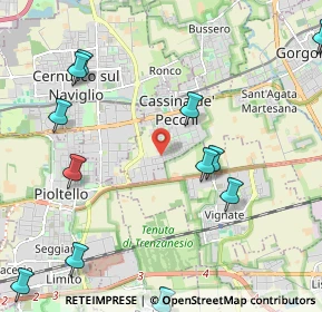 Mappa Via Niccolò Copernico, 20051 Cassina De' Pecchi MI, Italia (2.87308)