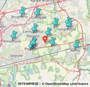 Mappa Via Niccolò Copernico, 20051 Cassina De' Pecchi MI, Italia (3.59)