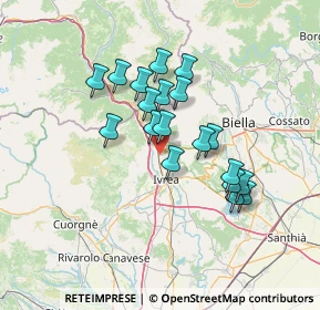 Mappa Via Monterosa, 10013 Borgofranco d'Ivrea TO, Italia (11.35895)