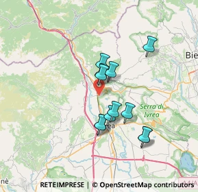 Mappa Via Monterosa, 10013 Borgofranco d'Ivrea TO, Italia (5.63333)