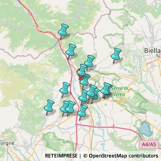 Mappa Via Monterosa, 10013 Borgofranco d'Ivrea TO, Italia (6.05813)