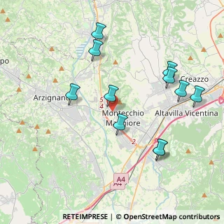 Mappa Via Cà Rotte, 36075 Montecchio Maggiore VI, Italia (4.16273)